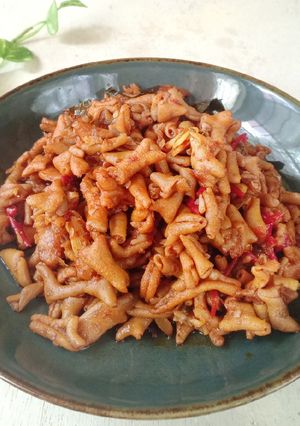 Foto resep 64. Usus Ayam Bumbu Merah