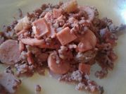 Una foto de discadas carne