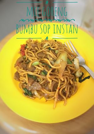 Foto resep Mie goreng bumbu sop instan