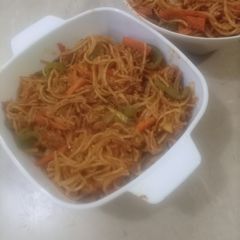 A picture of Spicy 🔥 chicken chowmin 🔥.