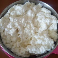 Cottage cheese A picture of Cottage cheese.