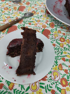 Una foto de Banana bread de chocolate saludable