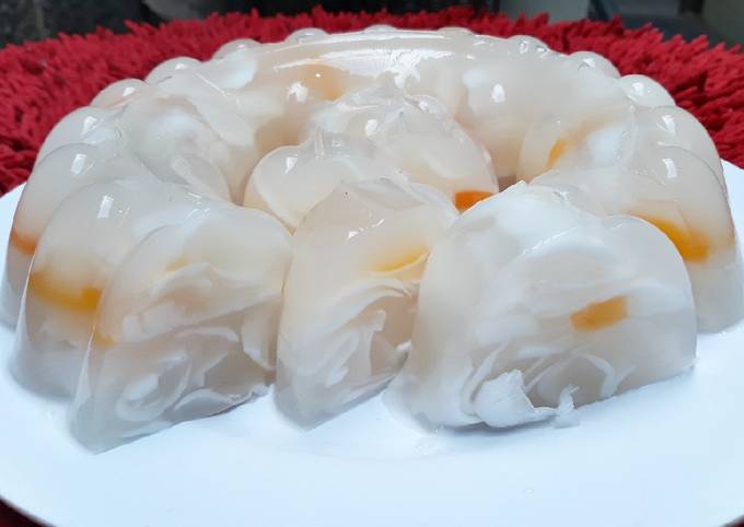 Puding Kelapa / Agar - agar Kelapa tanpa vla