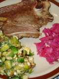 Revuelto de huevo con zapallitos a la chapa