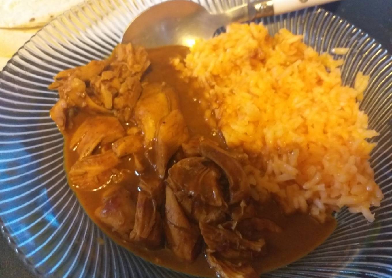 Mole y arroz