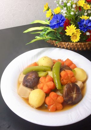 Hình của món Rau củ kho lạt (kho chay).