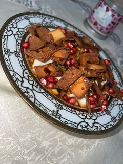 صورة لوصفة فتة ورق العنب