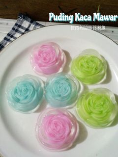 Foto resep Puding Kaca Mawar