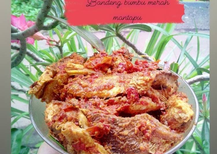 Resep Bandeng sambal merah mantapu👌, Lezat Sekali