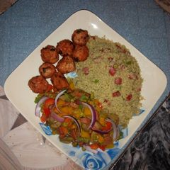 Chicken vegetable couscous A picture of Chicken vegetable couscous.