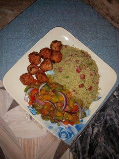 A picture of Chicken vegetable couscous.