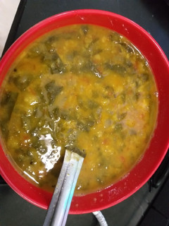 A picture of Spinach dal.