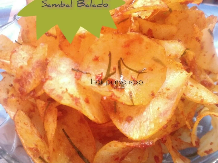 Cara Gampang Membuat Resep Keripik singkong sambal balado yang Menggugah Selera Anti Ribet, Uenak Banget