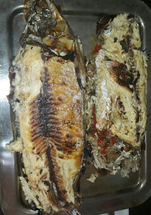 Una foto de Pescado relleno ala parrilla
