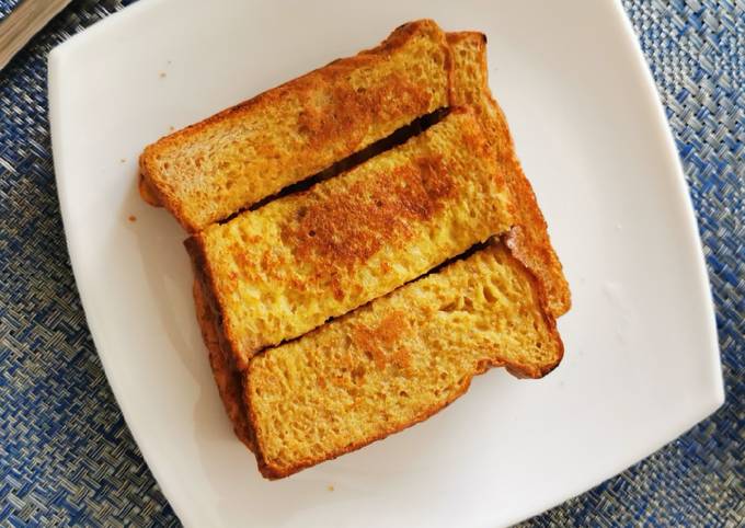Desayuno pan francés (french toast) Receta de Wendy Sogellag- Cookpad