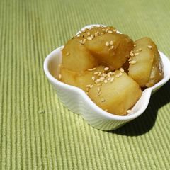 A picture of Korean Glazed Potato (Gamja Jorim).