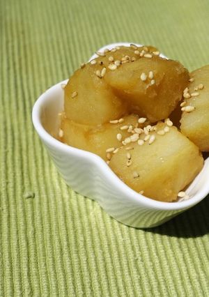 A picture of Korean Glazed Potato (Gamja Jorim).