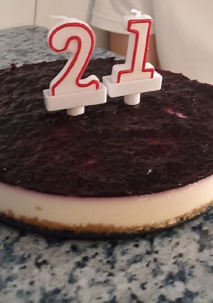 Una foto de Tarta de queso sin horno