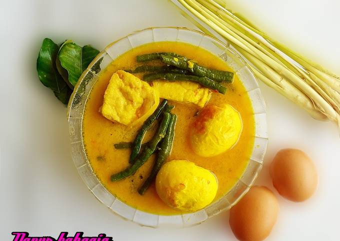 Resep bikin Tahu Kacang Panjang Kuah Santan dijamin sesuai selera