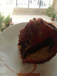 A picture of Triple flavoured cake.