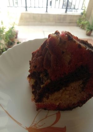 A picture of Triple flavoured cake.
