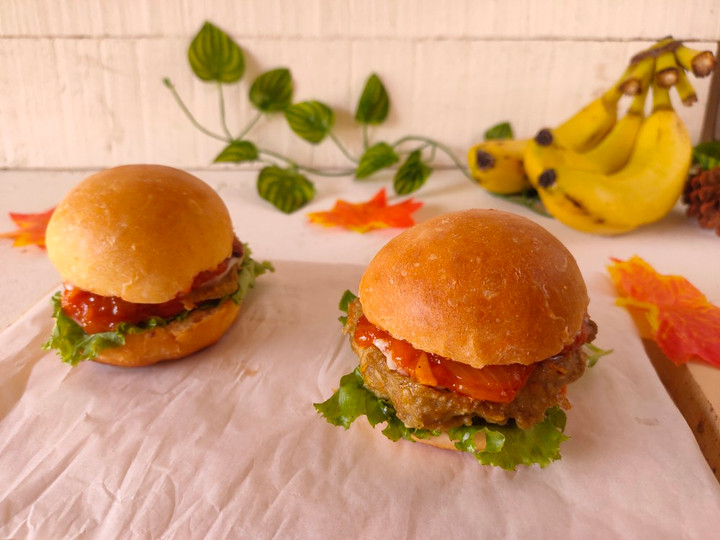 Ini dia! Cara gampang memasak Burger Patty dengan kulit pisang  nagih banget