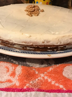 Una foto de Tarta de zanahoria o carrot cake
