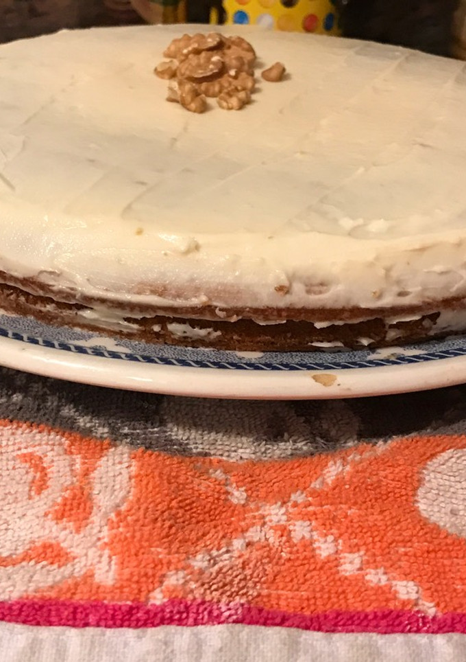 Una foto de Tarta de zanahoria o carrot cake