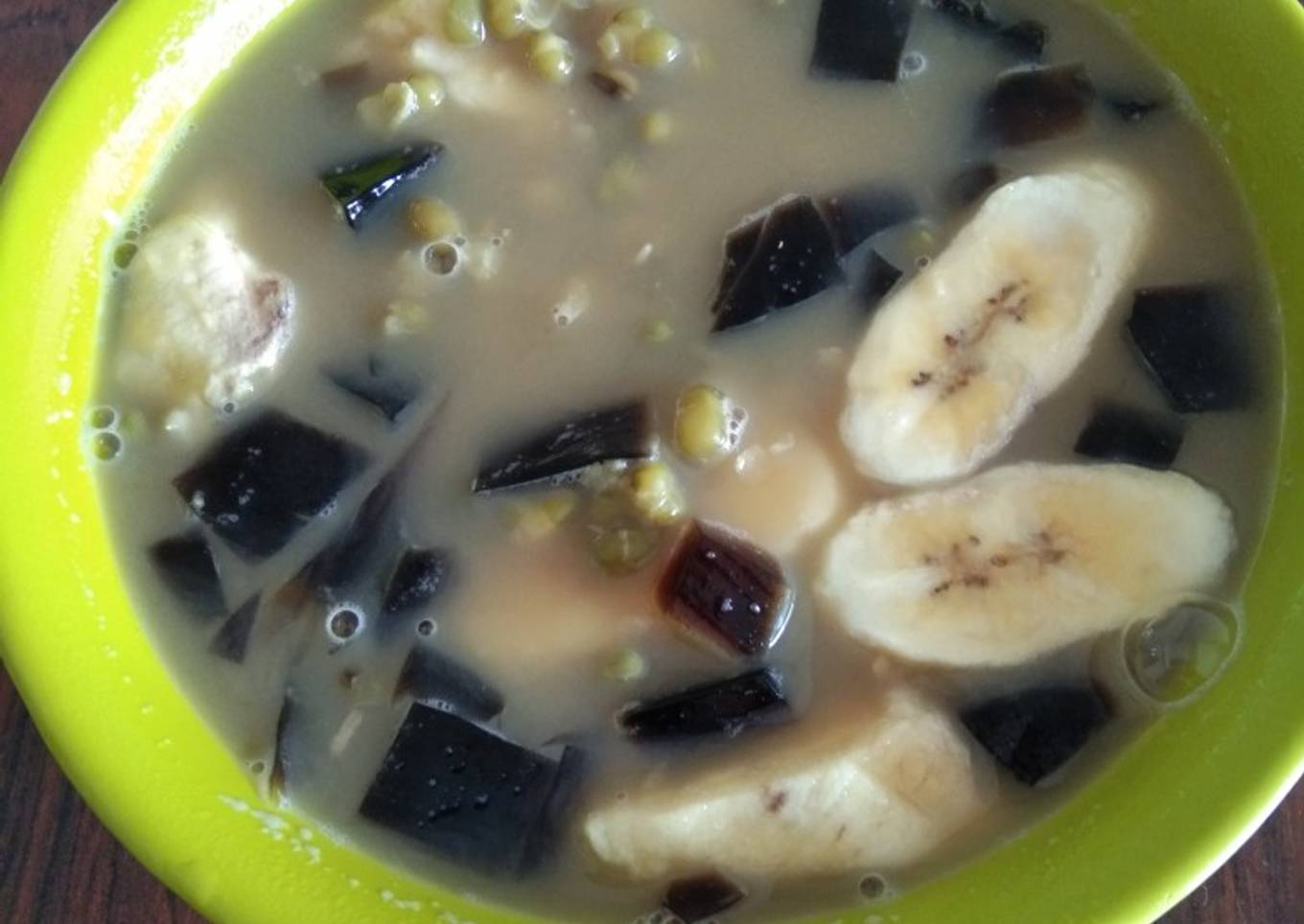Kolak kacang hijau cincau