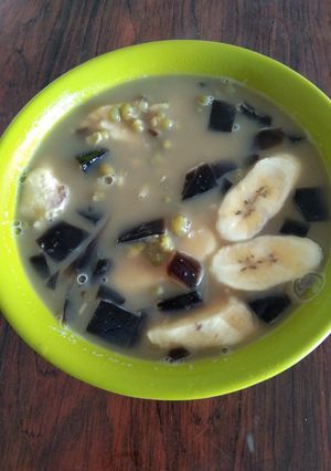 Foto resep Kolak kacang hijau cincau