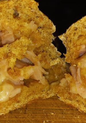 Una foto de Pancitos caseros rellenos integrales