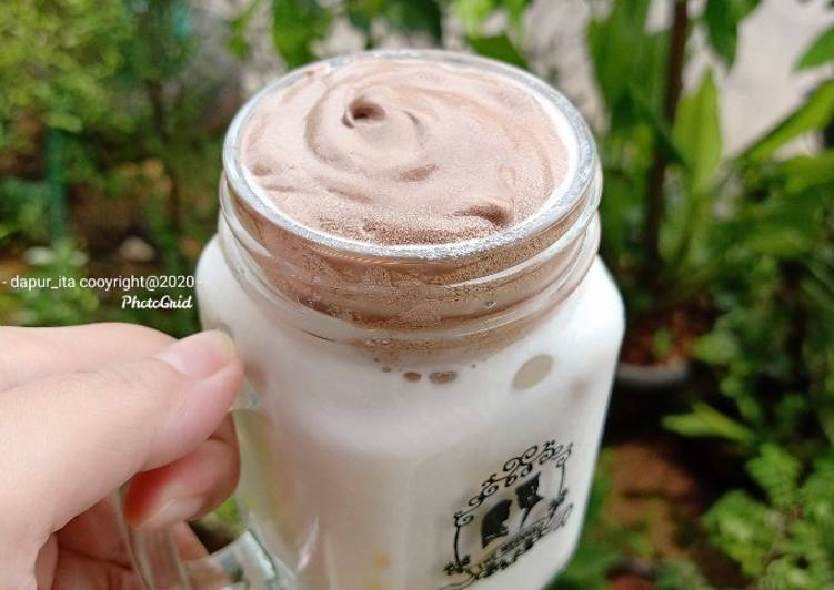 Cara buat dalgona coffee guna milo