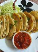 Mexican Potato Cheese Tacos