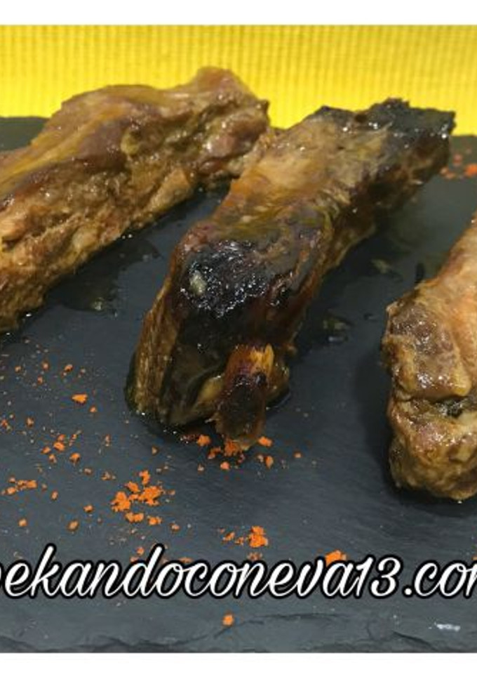 Una foto de Costillas de cerdo a la barbacoa fáciles