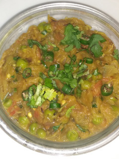 A picture of Baigan Ka bharta.