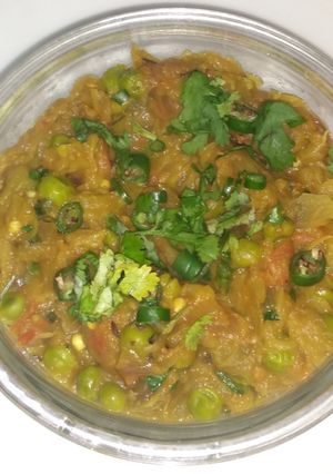 A picture of Baigan Ka bharta.