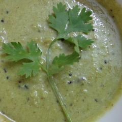 A picture of Cilantro-lemon chutney.
