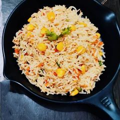A picture of Sweet corn Biryani.