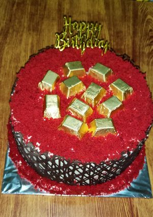 Foto resep Cake ultah Bolu red Velvet