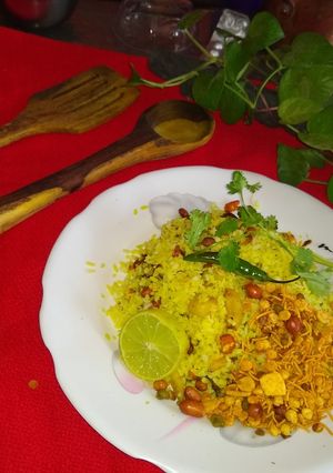 A picture of Sprout poha.