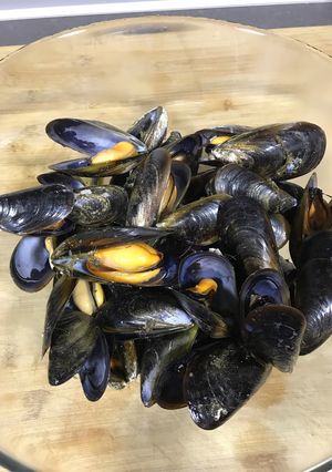 Una foto de Mejillones al vapor en microondas