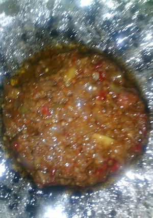 Foto resep Sambal terasi super pedas