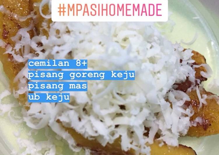 Pisang Mas Goreng Keju (MPASI 8+)