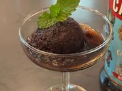 A picture of blueberry ice cream