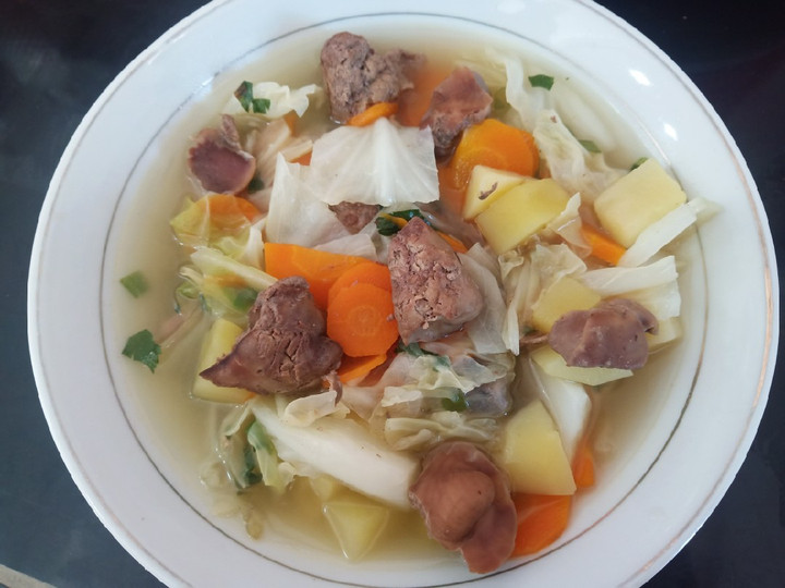 Cara Memasak Sayur Sop Hati Ayam Ekonomis Untuk Jualan