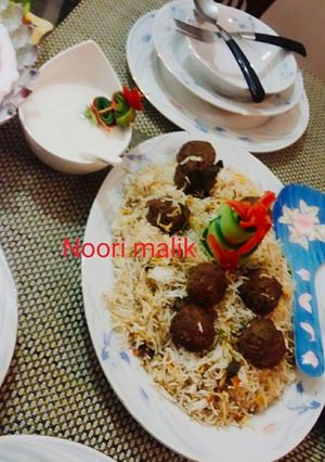 A picture of Kofta Biryani.