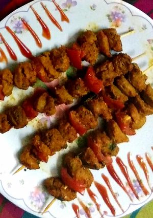 A picture of Nutrela Soya Stick Kabab.