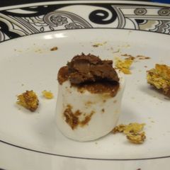 A picture of Chocolate covered marshmallows.