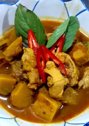 รูปของ แกงพริกไก่ฟักทอง