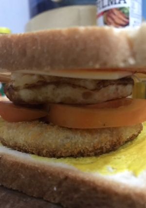 Foto resep Sandwich chiken egg chesee